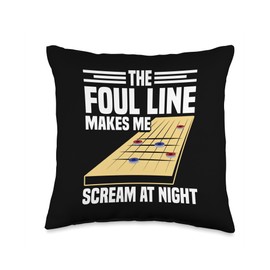 Shuffleboard Salt Shuffleboard Wax Brush Powder Shuffleboard Throw Pillow