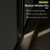 VELIMAX White Blackout Window Film, 100% Light Blocking Window Cover,