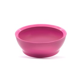 CaliBowl Large Non-Spill Plastic Bowl Set - 28oz Reusable Kitchen Bowls with Concave Inner Lip and Non-Slip Base - For Cereal, Soups, Mixing and Serving - Set of 4 - Pink