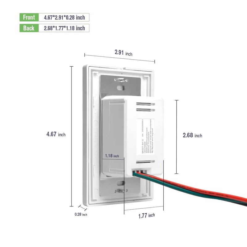 RAYZEEK Motion Sensor Switch with 3 in 1 Occupancy Sensor