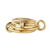 RAIFIN 14K Gold Plated Stackable Rings for Women - Waterproof