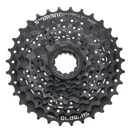 MSZweirad Shimano Cassette CS-HG31 8-Speed Wear Set + Matching Chain CNHG40 Gradation Selectable from 11-30 | 11-32 | 11-34 Including Reflective Tape (11-32 Teeth)