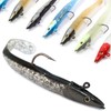 Jig Head Soft Plastic Fishing Lures with Hook Sinking Swimbaits