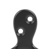 10pcs Black Double Prong Coat Hooks Wall Mounted Retro High