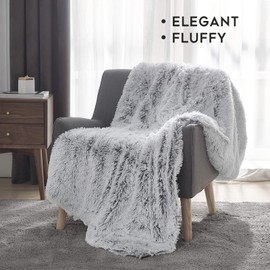 YnM Fuzzy Warm Weighted Blanket (Brown, 60''x80'' 20lbs), Luxury Weighted Blanket Throw, Cosy & Relaxing Blanket, Home Decor Piece