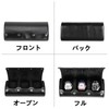 HIRAM Genuine Leather Watch Roll Watch Storage Case for Carrying