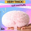 Pink Large Powder Puff, Soft & Fluffy, Reusable, Ideal for