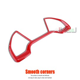 AJHLJ® Instrument Panel Frame Cover Decoration for Honda Civic 10th gen 2016-2021 Racing Style (Red)
