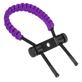PATIKIL Archery Bow Wrist Sling, Adjustable Compound Braided Wrist Strap for Bow Target Shooting, Purple