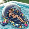 Sunikko X 3-in-1 Pool Floats with Canopy Cup Holder, XL
