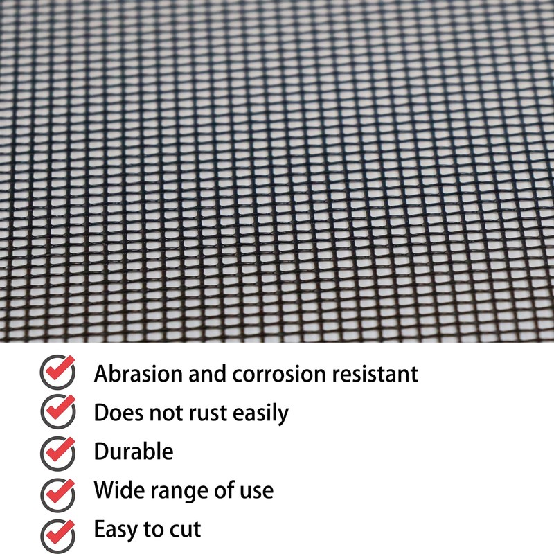 Wire Mesh Sheet, 4 Pack 16 Mesh Woven PVC Coated