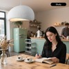 BESTWEST 15.7 inch Wabi Sabi Pendant Light for Dining Room