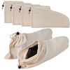 HAMBOLY 100% Cotton Shoe Bags 6 Pack Dust Cover Storage