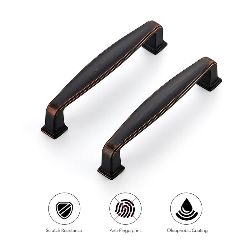 Ravinte 5 Pack Bronze Oil Rubbed Bronze Cabinet Pulls -