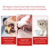 DQITJ 2 Pcs 360-Degree Small Dog and Cat Toothbrush, Bristle