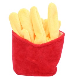 QANYEGN French Fries Soft Plush Toys, Plush Dog Squeak Toy, Squeaky Puppy Toys for Small Medium Cats Dogs