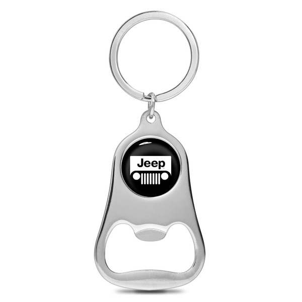 iPick Image for Jeep Grill Black Logo Chrome Finish Flat
