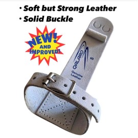 QALARO Single Buckle Star Grips for Girls Gymnastics | Dowel Grips, 4" White Wristbands, Grip Bag | Gymnastics Grips for Girls | Youth Bar Grips | Gymnastics Gloves