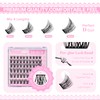 CALAILIS Self Adhesive Eyelashes 60Pcs Lash Clusters Press On Lashes,