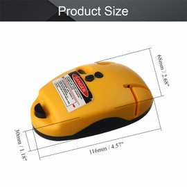 Utoolmart Level & Tool 90° Interior Range Measuring Laser Line Level Yellow Laser Mouse