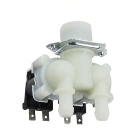 XHSESA Double-head Inlet Valve FPS-180A 1 in 2 out Solenoid Valve Replacement for LG/Midea/Little Swan/Haier Cylinder Washing Machine