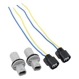 Roneeson 2Pcs Turn Signal Light Bulb Socket with Connector Harness for Acura RLX 14-17, TL 09-14, RL 09-12, TSX 06-08, Honda Fit 09-14, Accord 08-12, CR-V 05-11, Civic 04-05