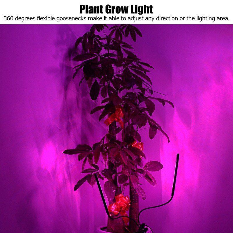 10W USB Powered LED Plant Lamps Full Spectrum ClipOn Grow