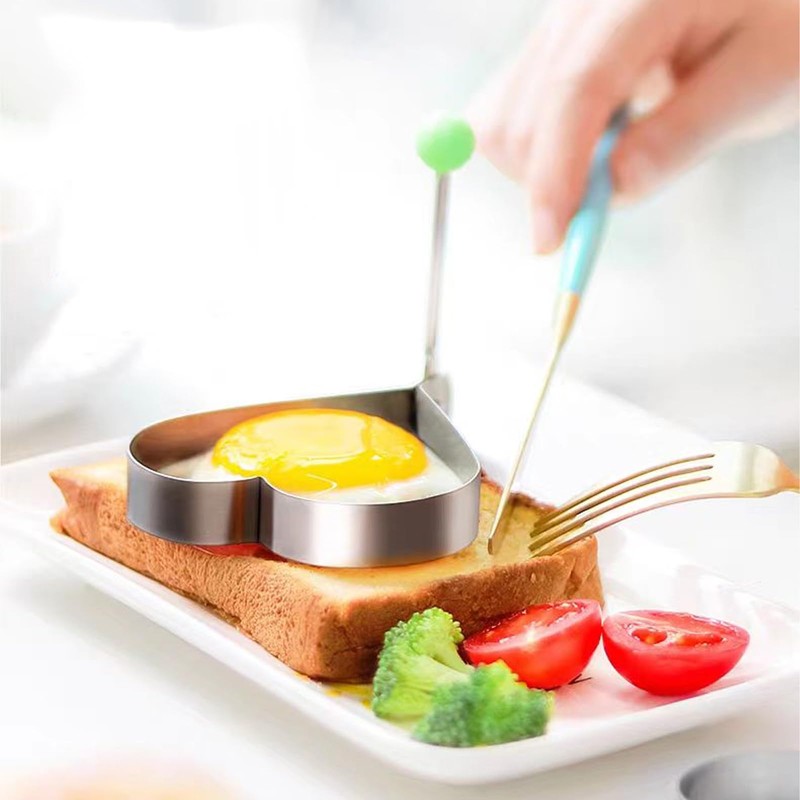 Fried Egg Mould, Pack of 8 Pancake Shape Egg Ring,