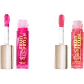 Kit de labios con aceites para labios fetichistas de frutas: frambuesa, melocotón y fresa y melón
