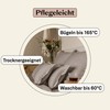 Amqua Fitted Sheet, 90 x 200 cm, Cotton Taupe, Fitted