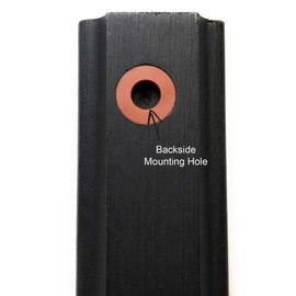 Analog Wall Thermometer with Fahrenheit Scale 7.12 inch tall (Black Finish)