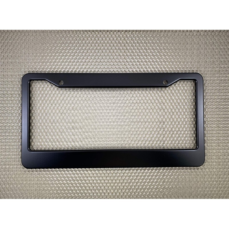 Special Edition Anodized Aluminum CAR License Plate Frame - Black