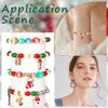 SUNNYCLUE 705Pcs Christmas Bead Kit Christmas Enamel Charms Xmas Charms