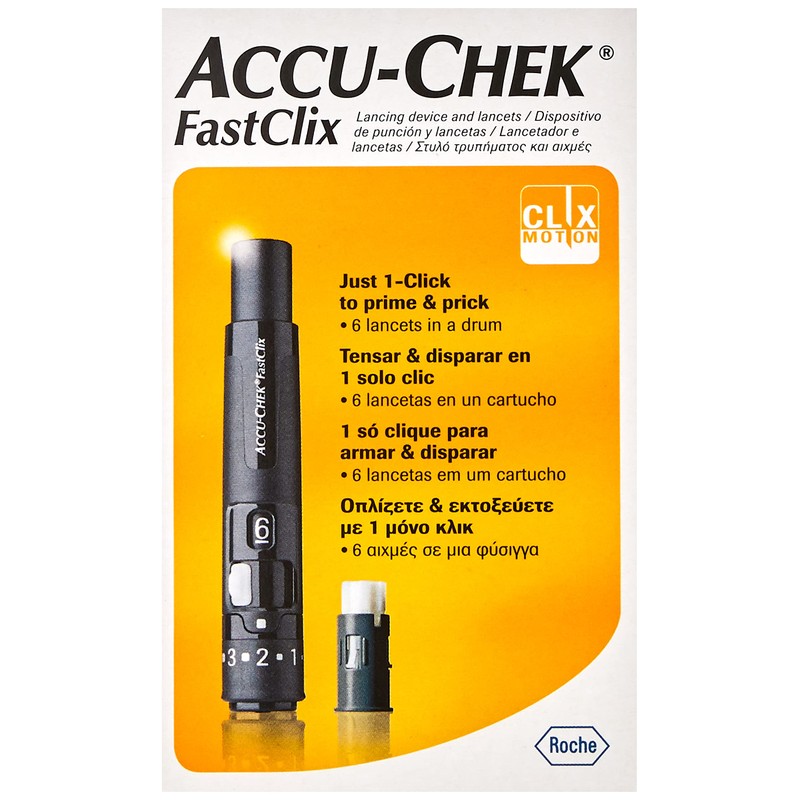 Accu-Chek FastClix Lancing Device Kit, Black, 7522851172