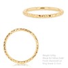Carissima Gold Women's 9ct Yellow Gold Diamond Cut Slim Band