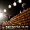 NS 100FT Construction String Lights 150W LED Industrial Grade 15000LM