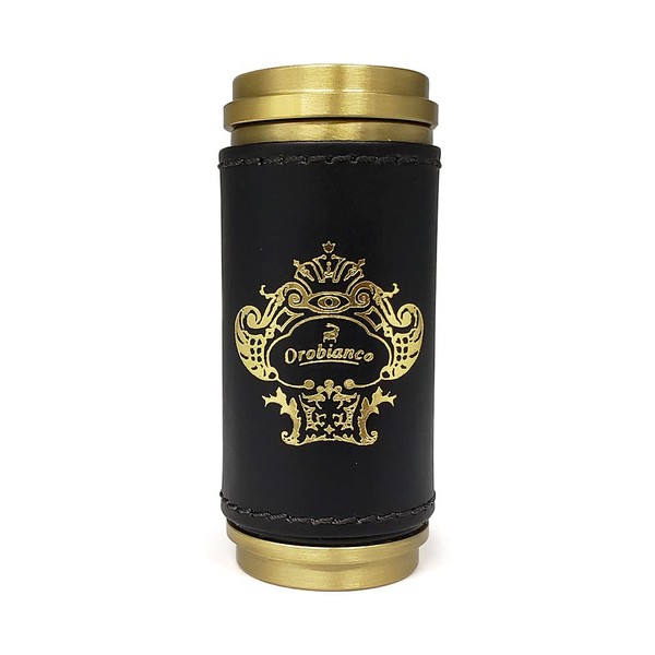 Orobianco ORA-001 Portable Ashtray, Gold (Foil Stamping), Ashtray, Smoking Goods, Genuine Leather, Stylish, Made in Japan, Small Items, Gift, Compact,