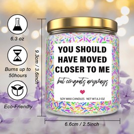 House Warming Gifts: Lavender Scent Candles for New Home, Apartment, Funny Decor - Perfect for Friend, Family, Women, Men