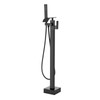 VEVOR Freestanding Bathtub Faucet, Floor Mount, Freestanding Tub Filler, Shower