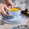 Herogo 18 Pieces Dishes Sets for 6, Stoneware Dinnerware Dishwasher