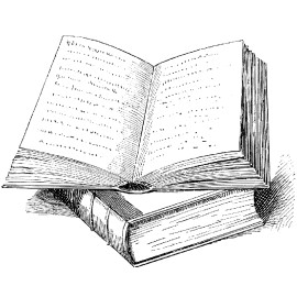 Beeswax Propped Open Book Beeswax Rubber Stamp Mounted Collage Stamping Text Book