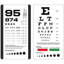 Cosmid Rosenbaum/Snellen Pocket Eye Chart, Charts in a Pouch Set of Two