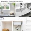 MECCANIXITY Bathtub Drain Pipe Expandable Adjustable Drain 28cm Tubing Flexible