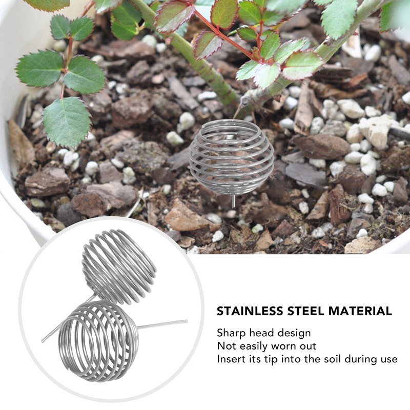 100pcs Fertilizer Mesh Basket Stainless Steel Garden Nutrition Cups Small