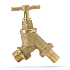 Outside Tap 1/2" Hose Pipe Bibtap WRAS Approved Double Check Outdoor Garden Brass Bib Taps
