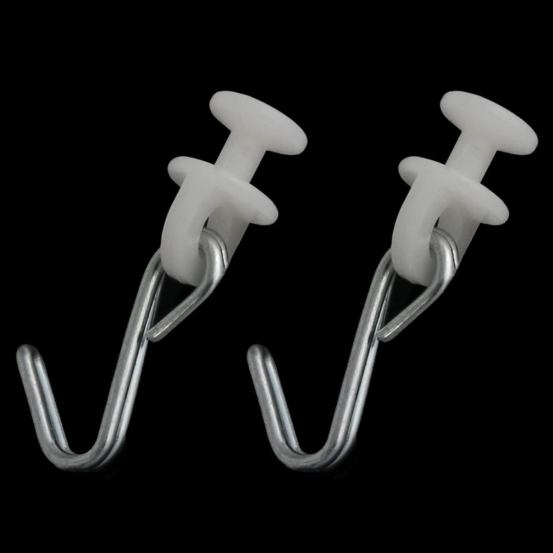Curtain Carriers Glide ZZLZX 12 Sets Button Carrier Sliders with
