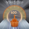 IEMAI Clear PLA Filament 1.75mm, Transparent Brown 3D Printer Filament,