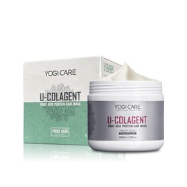 YOGI CARE U-COLAGENT Fruit Acid Collagen Protein Hair Mask – Deep Conditioner Nourishing Hair Treatment for Dry, Damaged Hair – Repair, and Restore – Suitable for All Hair Types 300ml / 10 fl.oz
