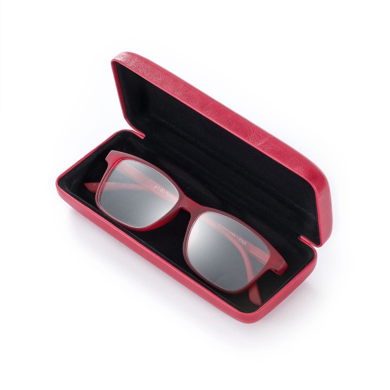 FEFI - Hard Case Glasses Case in Leather Look with