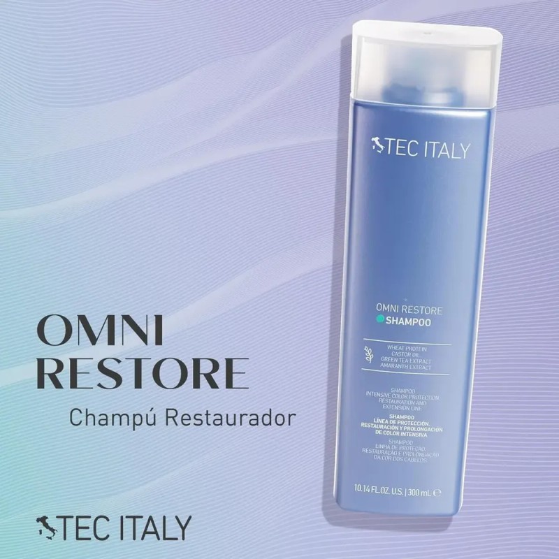 Tec Italy Omni Restore Shampoo Restaurador Cabello 300 Ml